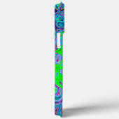 Limegroene Groovy Abstracte Retro Vloeibare Draaik Case-Mate iPhone Case (Achterkant / Rechts)