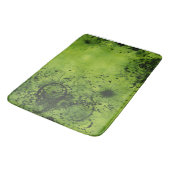Limegroene grunge met zwarte accenten badmat (Gekanteld)