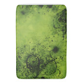 Limegroene grunge met zwarte accenten badmat (Voorkant Verticaal)