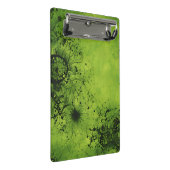 Limegroene Grunge met Zwarte Accenten Mini Klembord (Schuin)