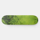 Limegroene Grunge met Zwarte Accenten Persoonlijk Skateboard (Horizontaal)
