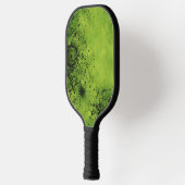 Limegroene grunge met zwarte accenten pickleball paddle (Links)