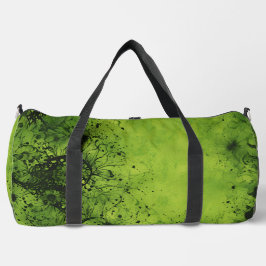 Limegroene Grunge met Zwarte Accenten Plunjezak