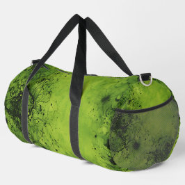 Limegroene Grunge met Zwarte Accenten Plunjezak