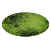 Limegroene Grunge met Zwarte Accenten Snijplank (Hoek)