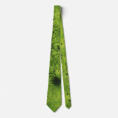 Limegroene grunge met zwarte accenten stropdas (Voorkant)