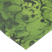 Limegroene Grunge met Zwarte Accenten Tafelkleed (Gekanteld)
