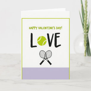 Limegroene Liefde Tenniskaart Kaart