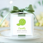 Limegroene Main Squeeze Bruiloft Stickers