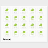 Limegroene Main Squeeze Bruiloft Stickers (Vel)