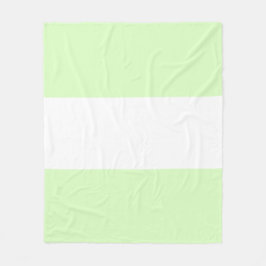 Limegroene pastel & witte balkontwerp fleece deken