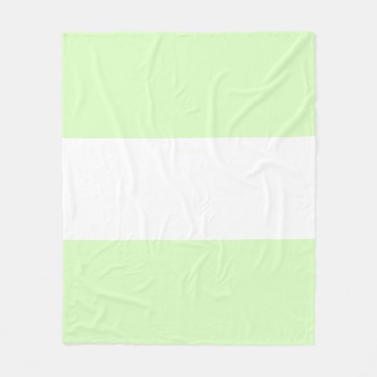 Limegroene pastel & witte balkontwerp fleece deken (Voorkant)
