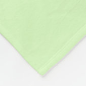 Limegroene pastel & witte balkontwerp fleece deken (Hoek)