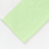 Limegroene pastel & witte lijnenpatroon fleece deken (Hoek)