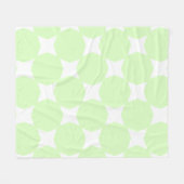 Limegroene pastel & witte sterrenpatroonontwerp fleece deken (Voorkant (Horizontaal))