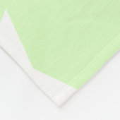 Limegroene pastel & witte sterrenpatroonontwerp fleece deken (Hoek)