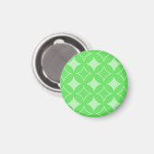 Limegroene shippo-patroon magneet (Voorkant / Achterkant)