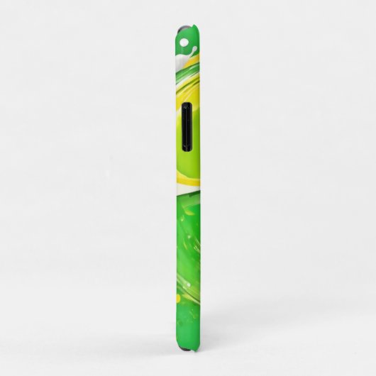 Limegroene Spiraal Case-Mate iPhone Case (Achterkant/rechts)