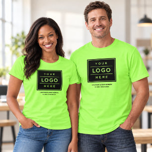 Limegroene Zakelijk Logo BedrijfsPromo T-shirt