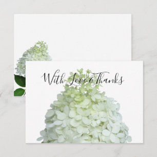 Limelight Hortensia Blanco Bloemige Bedankkaartjes Kaart