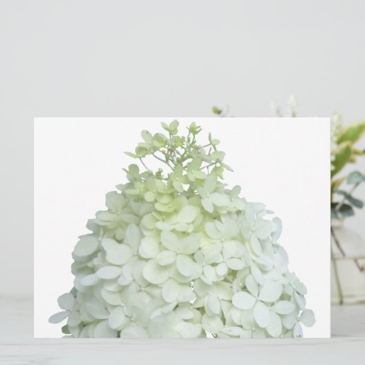 Limelight Hydrangea Bridal / Wedding Shower Kaart (Staand voorkant)