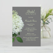 Limelight Hydrangea Grey Bridal / Wedding Shower Kaart (Staand voorkant)