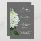 Limelight Hydrangea Grey Bridal / Wedding Shower Kaart (Voorkant / Achterkant)