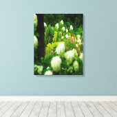 Limelight Hydrangea's in Mijn Rubio Tuin Canvas Afdruk (Insitu (Houten vloer))