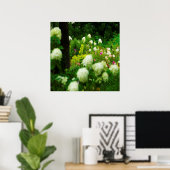Limelight Hydrangea's in Mijn Rubio Tuin Poster (Thuiskantoor)