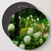 Limelight Hydrangea's in Mijn Rubio Tuin Ronde Button 6,0 Cm (Voorkant /achterkant)