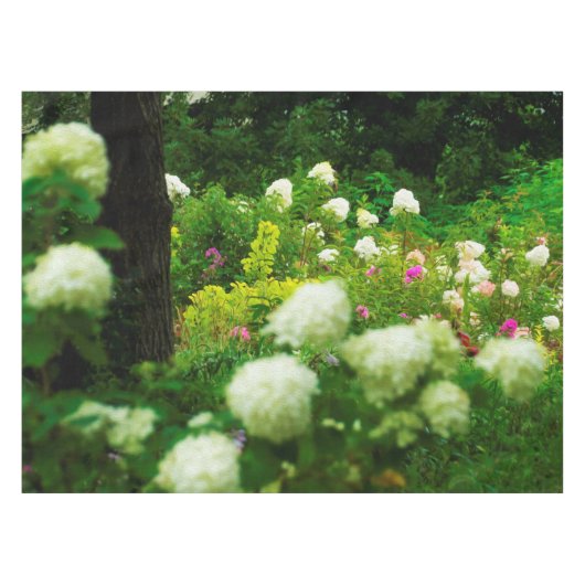 Limelight Hydrangea's in mijn Rubio-tuin Tafelkleed (Voorkant (Horizontaal))