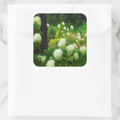 Limelight Hydrangea's in Mijn Rubio Tuin Vierkante Sticker (Tas)