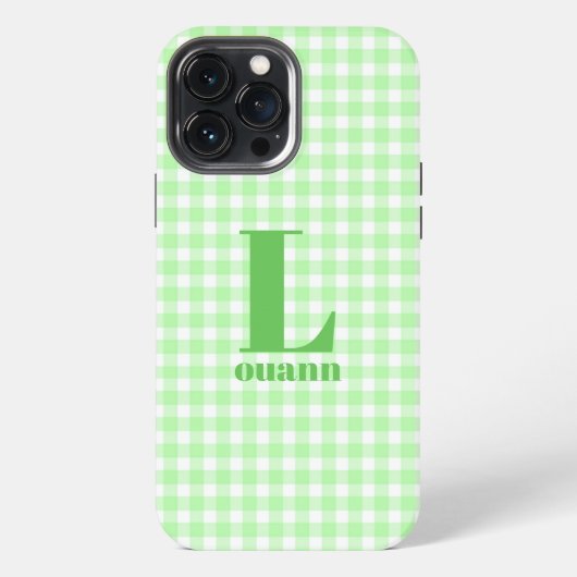 limen gingham iPhone hoesje (Achterkant)