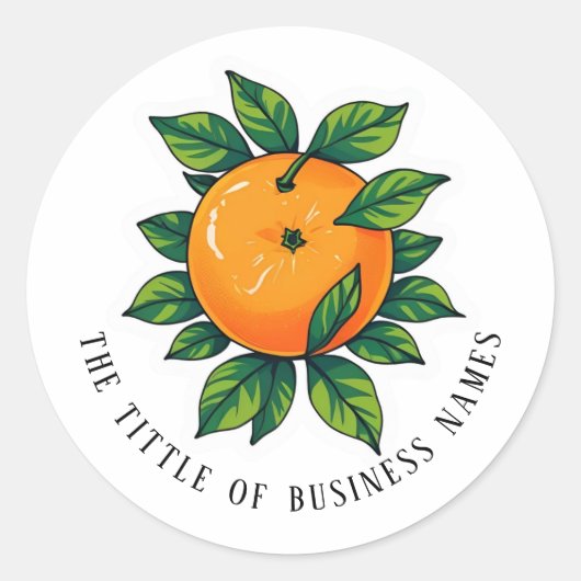 Limencello | Black & White Modern Text Ronde Sticker (Voorkant)