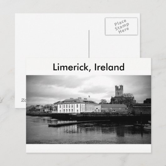 Limerick City, Ierland Briefkaart (Voorkant / Achterkant)