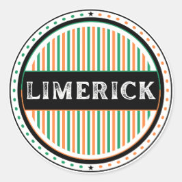 Limerick City Pride Embleem – Ierse Identiteit Ronde Sticker