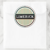 Limerick City Pride Embleem – Ierse Identiteit Ronde Sticker (Tas)