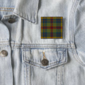 Limerick County Irish Tartan Vierkante Button 5,1 Cm (In situ)