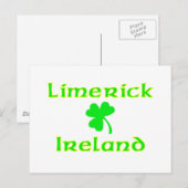 Limerick, Ierland Briefkaart (Voorkant / Achterkant)