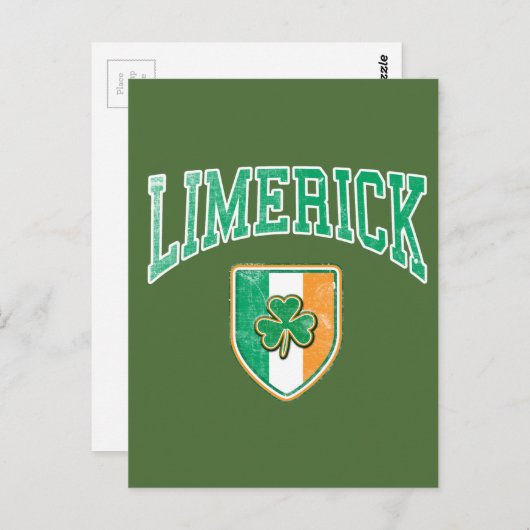 LIMERICK Ireland Briefkaart (Voorkant / Achterkant)