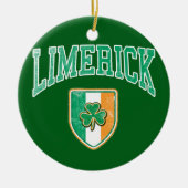 LIMERICK Ireland Keramisch Ornament (Voorkant)