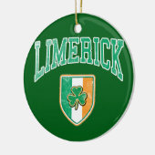 LIMERICK Ireland Keramisch Ornament (Links)