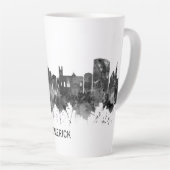 Limerick Ireland Skyline BW Latte Mok (Rechterhoek)