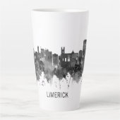 Limerick Ireland Skyline BW Latte Mok (Voorkant)