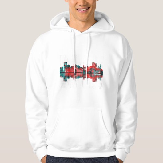 Limerick Ireland Skyline Hoodie (Voorkant)