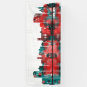 Limerick Ireland Skyline Spandoek (Verticaal)