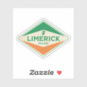 Limerick Ireland Vintage Sticker (Vel)