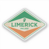 Limerick Ireland Vintage Sticker (Voorkant)