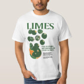Limes Grafisch T-shirt, Groenten Shirt, Fruit Shir T-shirt (Voorkant)
