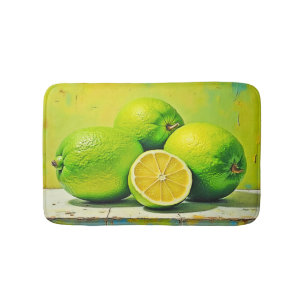 Limes' heldere zomer Pop ontwerp Badmat